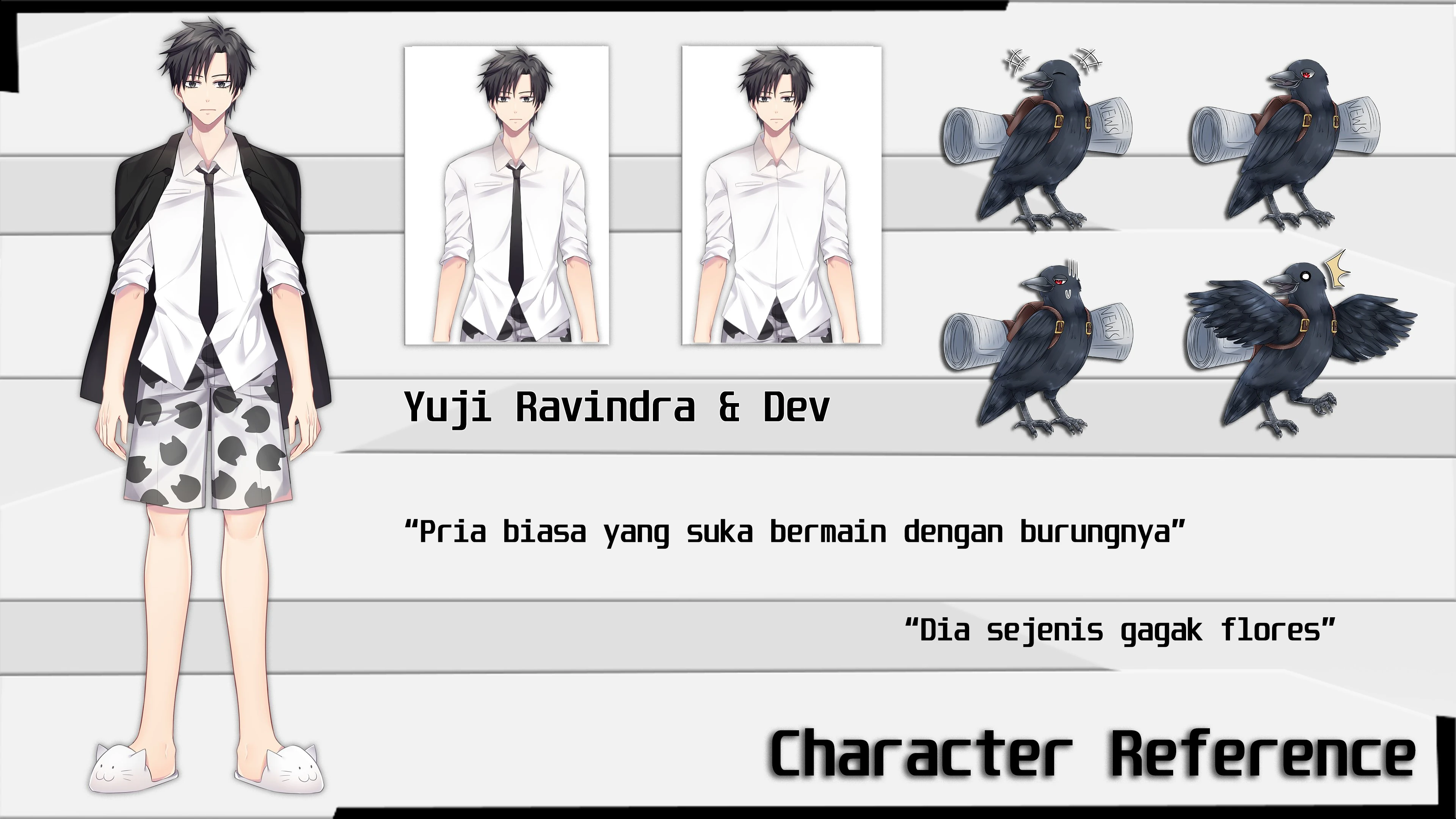 Yuji's character reference.