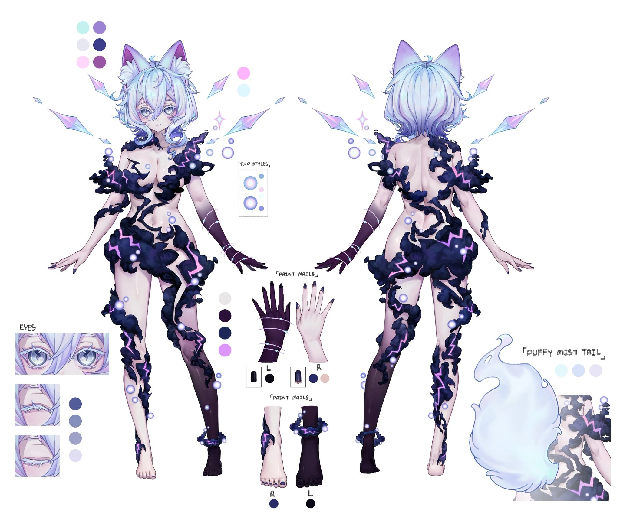 Cosmic Genie Dark Mode Model Reference Sheet