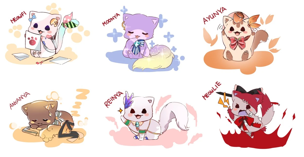 Neko hololive ID Gen 1 & 2 by Airani Iofifteen