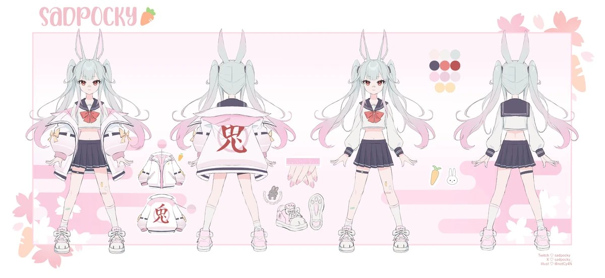 sadpocky Model Concept Art Page 1 by Cy4