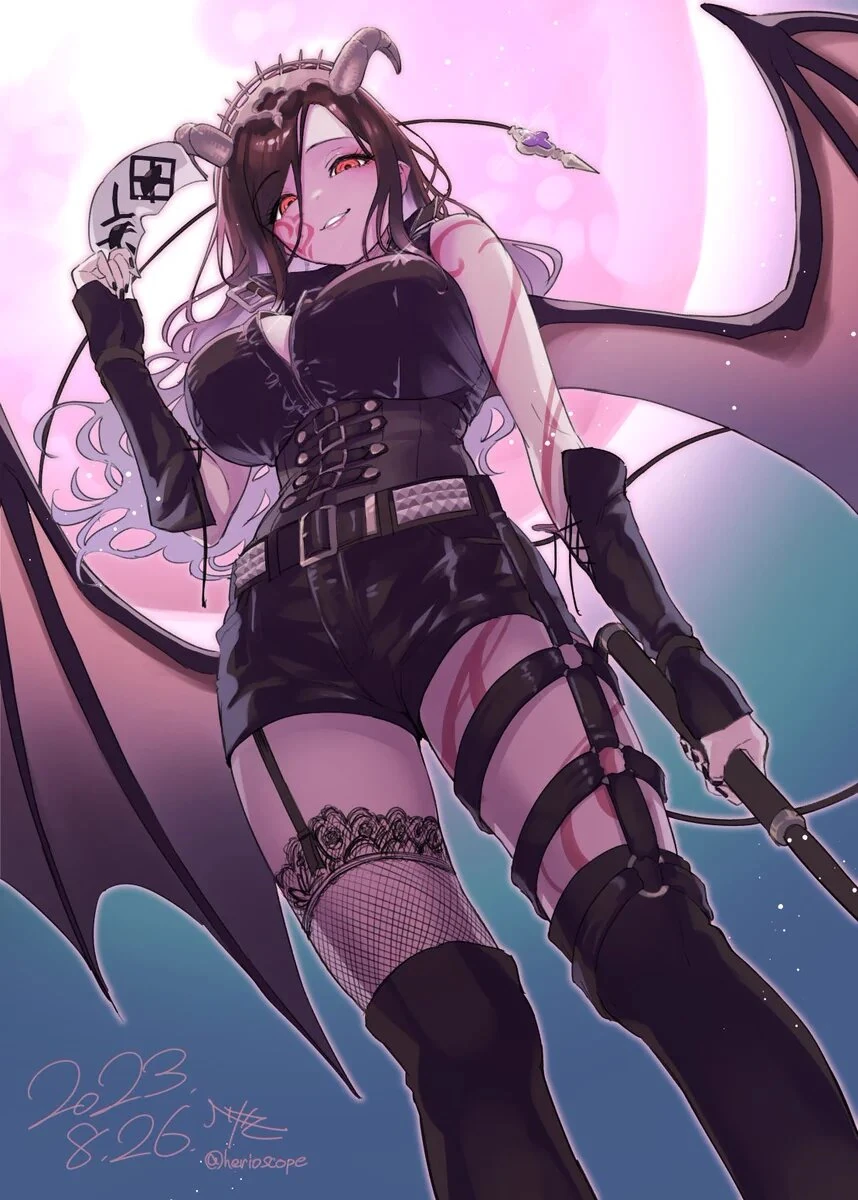 Bondage Costume Illustration<br>by Herio