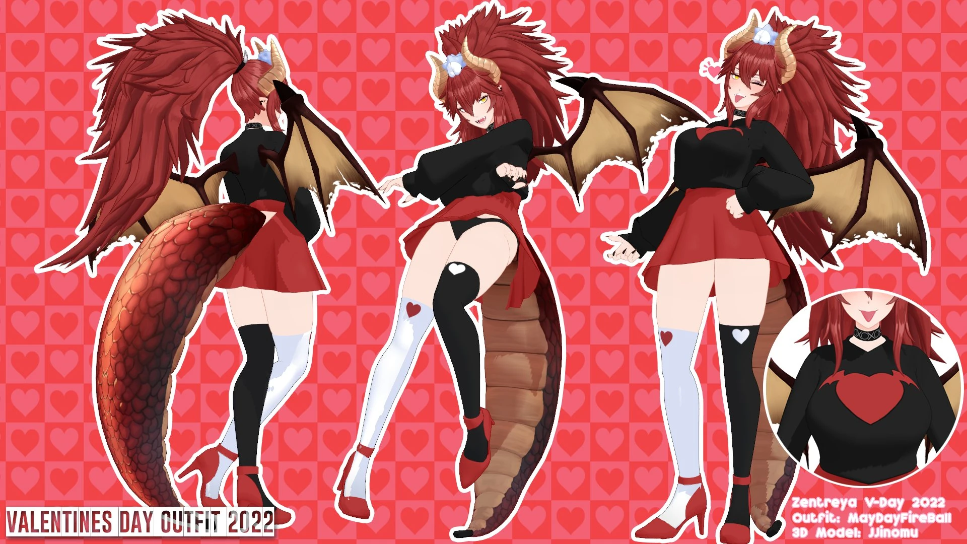 Zentreya 3D Valentine 2022 ref by MaydayfireballC