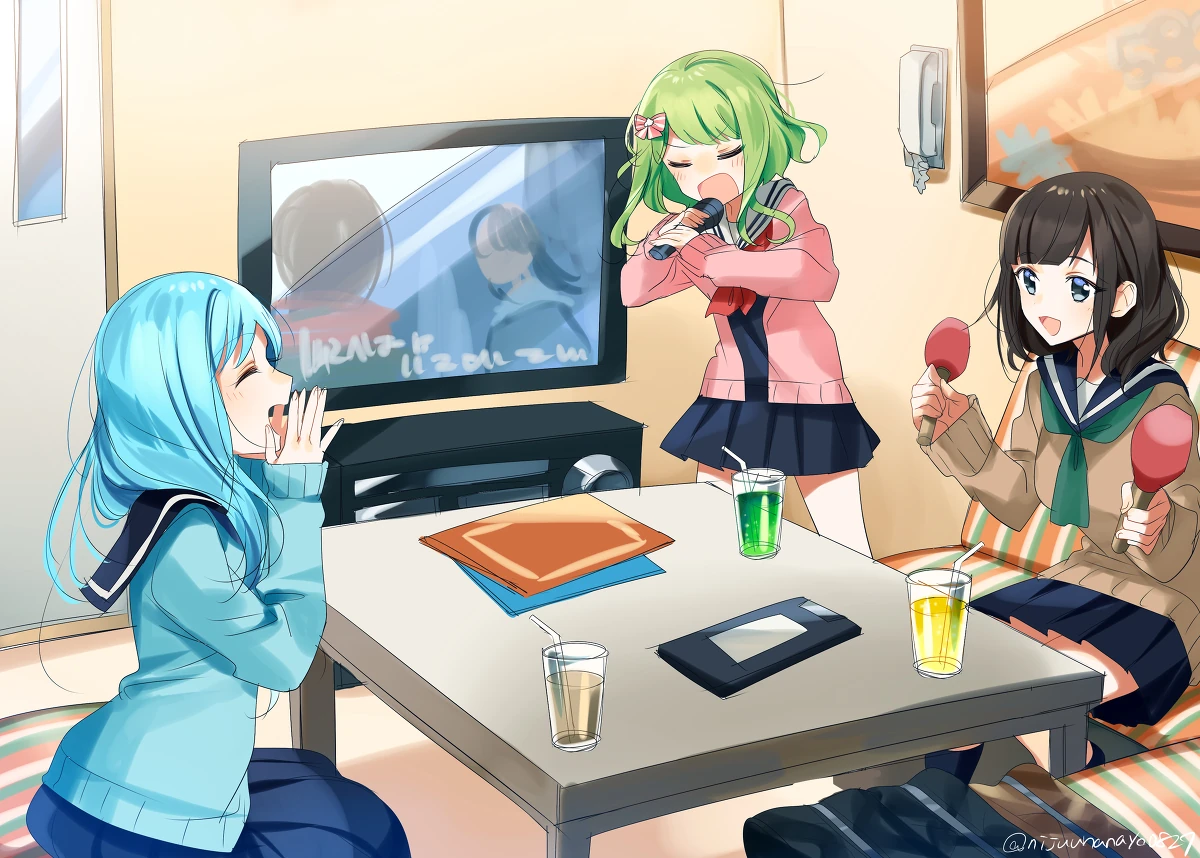 BG Club Karaoke Illustration by Ninahachi