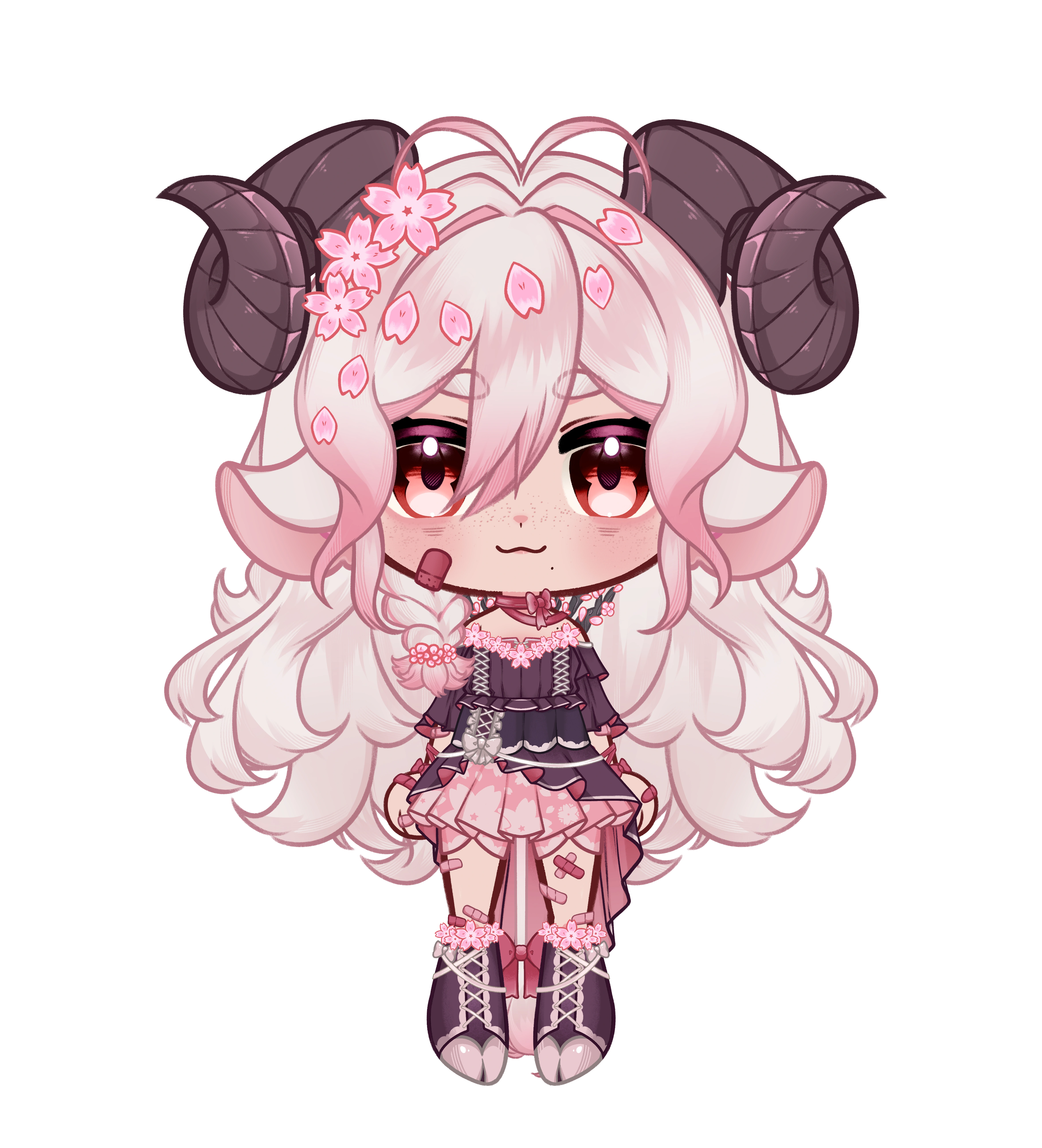 HollowBlossoms Chibi Model Art - By cinnameg_art
