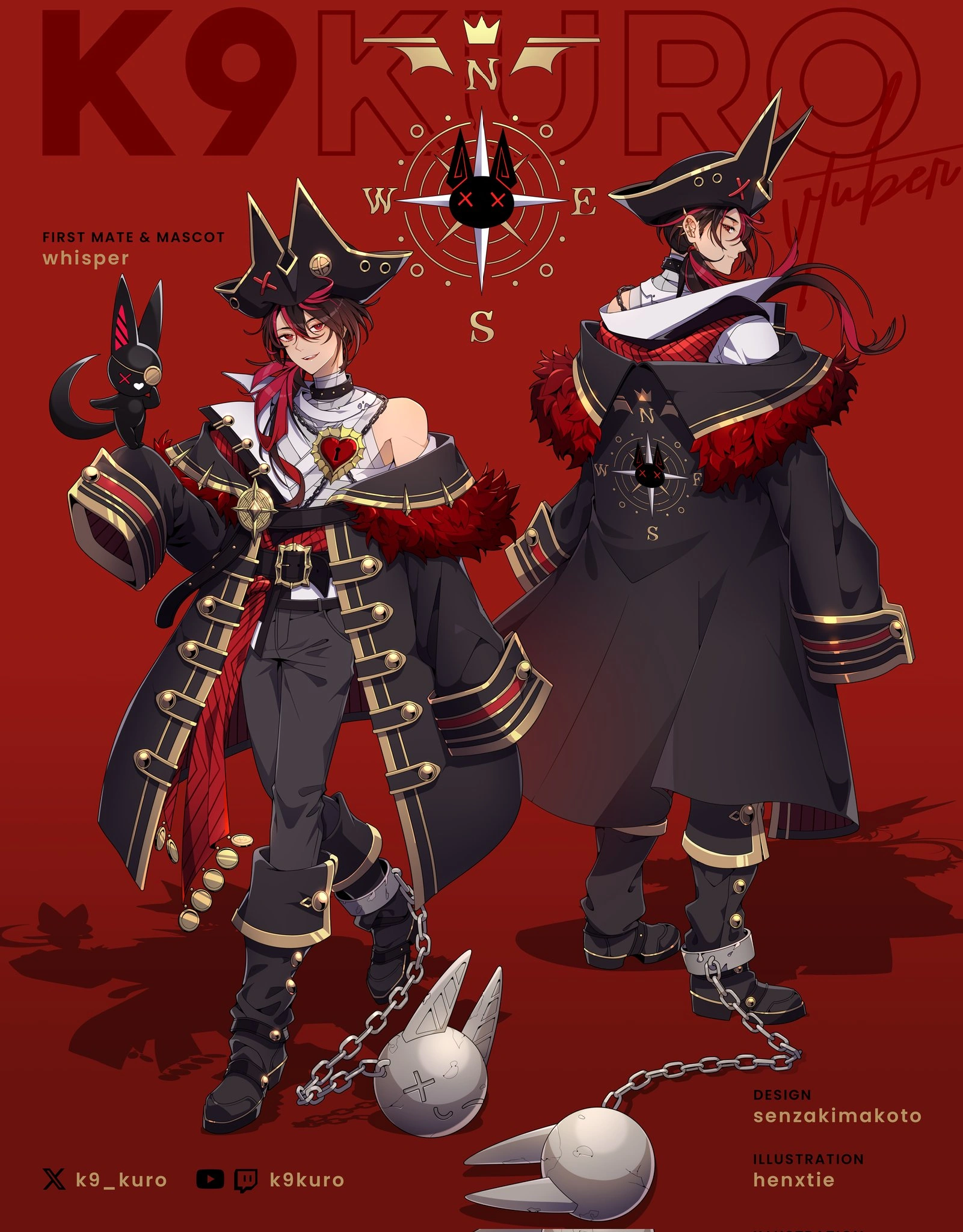 Pirate Costume Reference Sheet by hen-tie