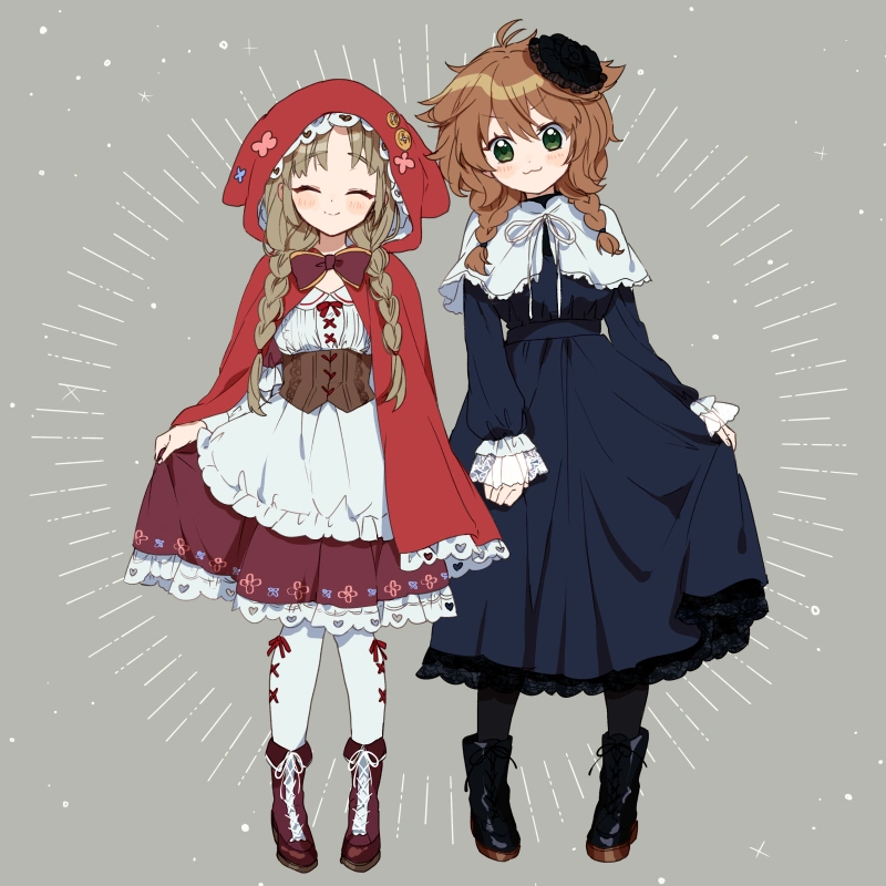Warabeda Meiji and Sister Claire Clothes Swap<br>by Yamabukiiro