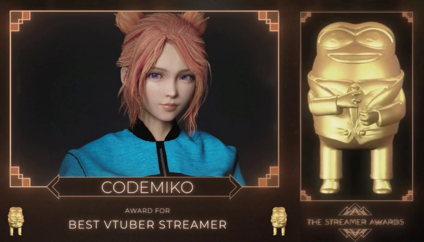 CodeMiko Wins Best VTUBER STREAMER