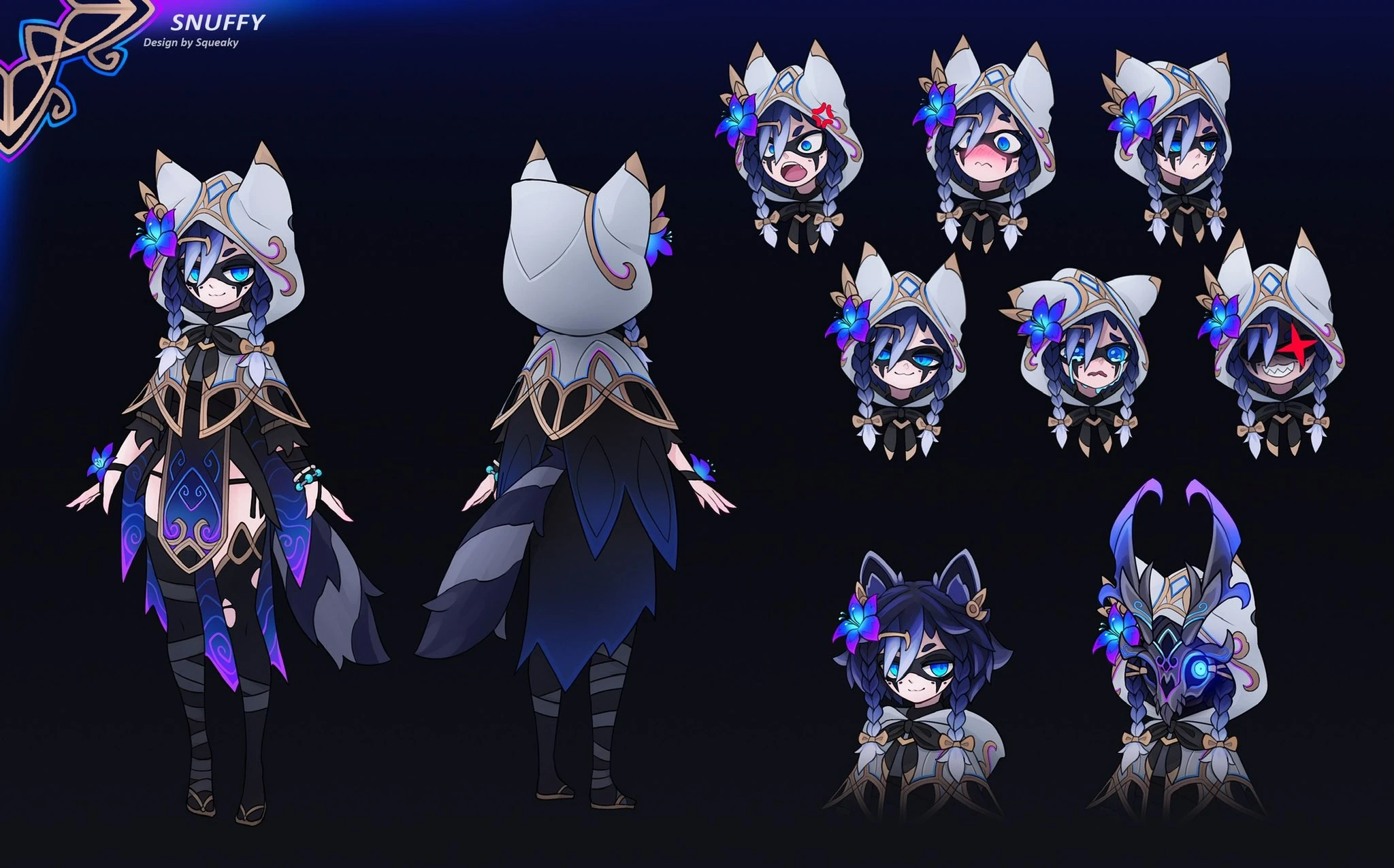 Death Snuffy Reference Sheet by [https://twitter.com/SqueakyArt Squeaky]