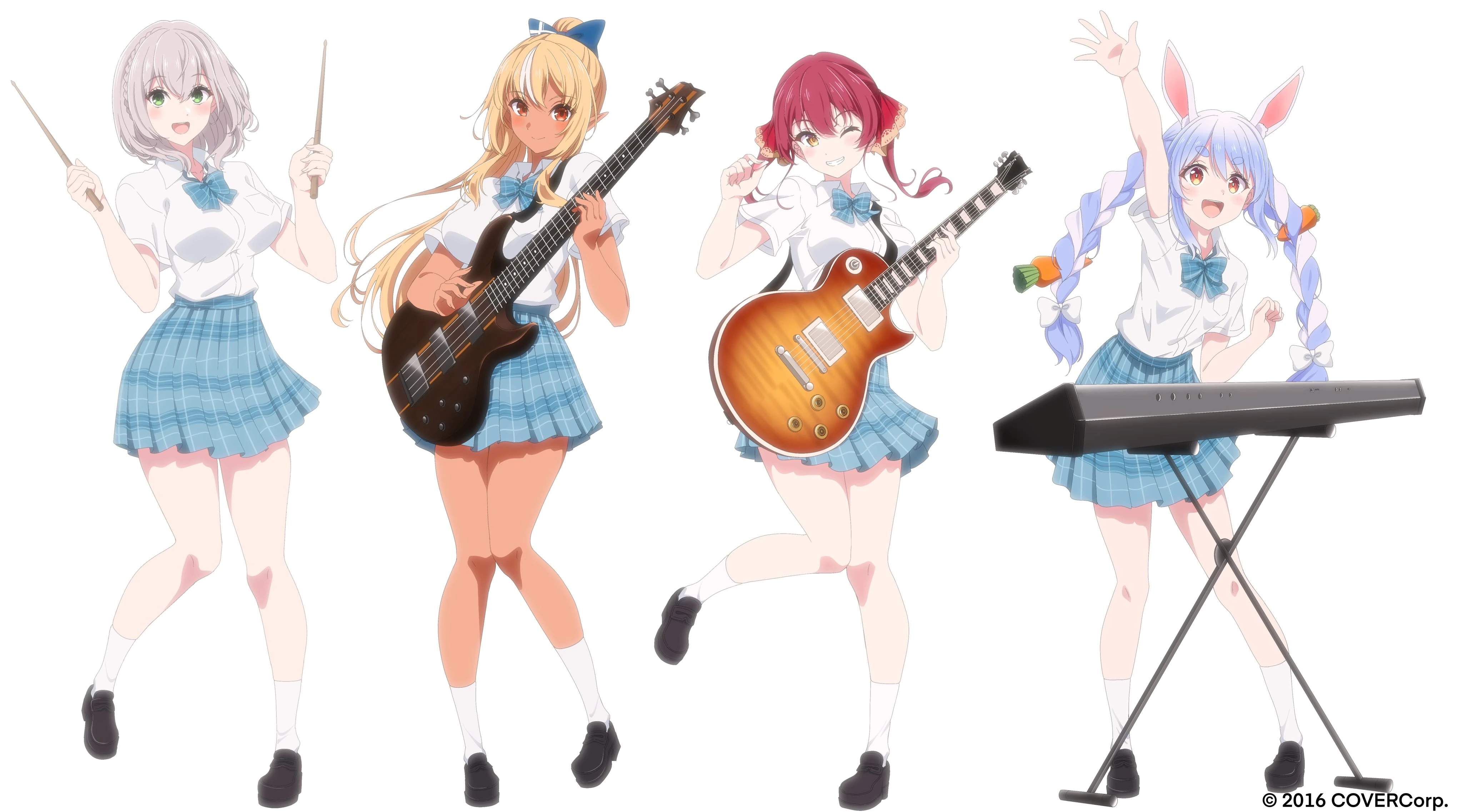 3rd Generation Girls Band !!!! Illustration by Shimada