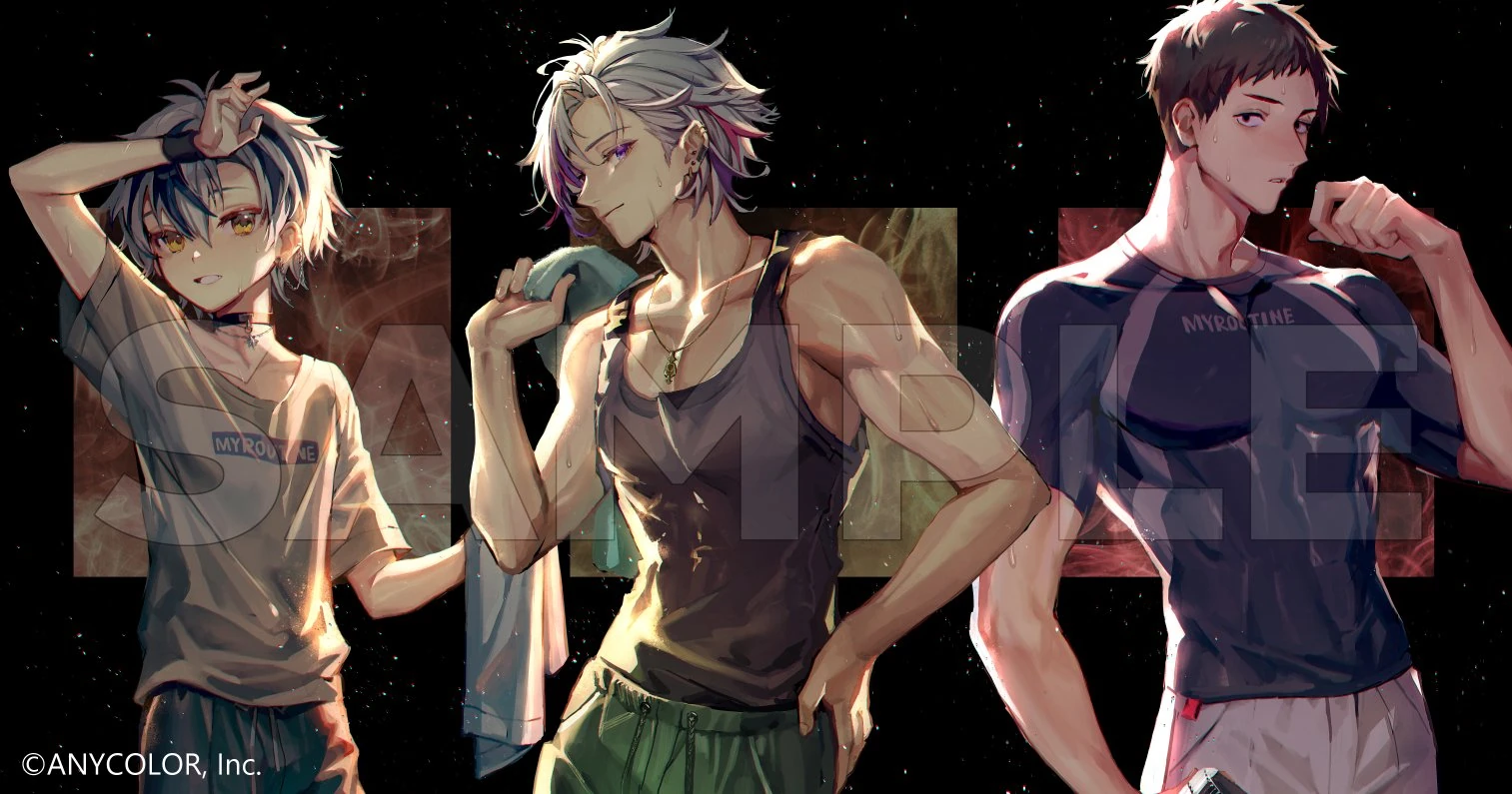 NIJISANJI x MY ROUTINE Illustration by Mebaru