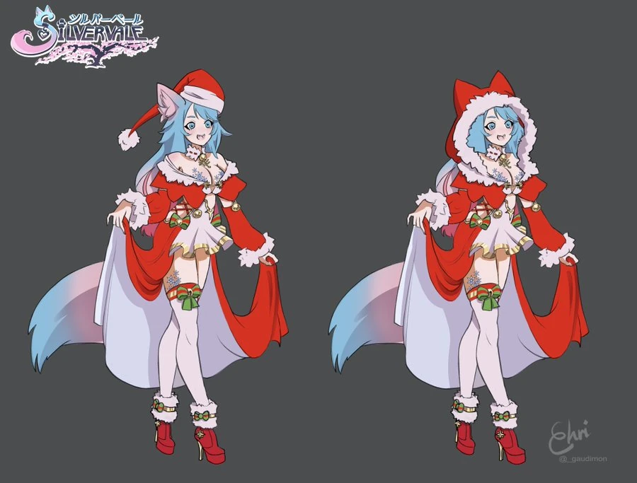 Silvervale Christmas 2022 concept art by Gaudi ✧。.