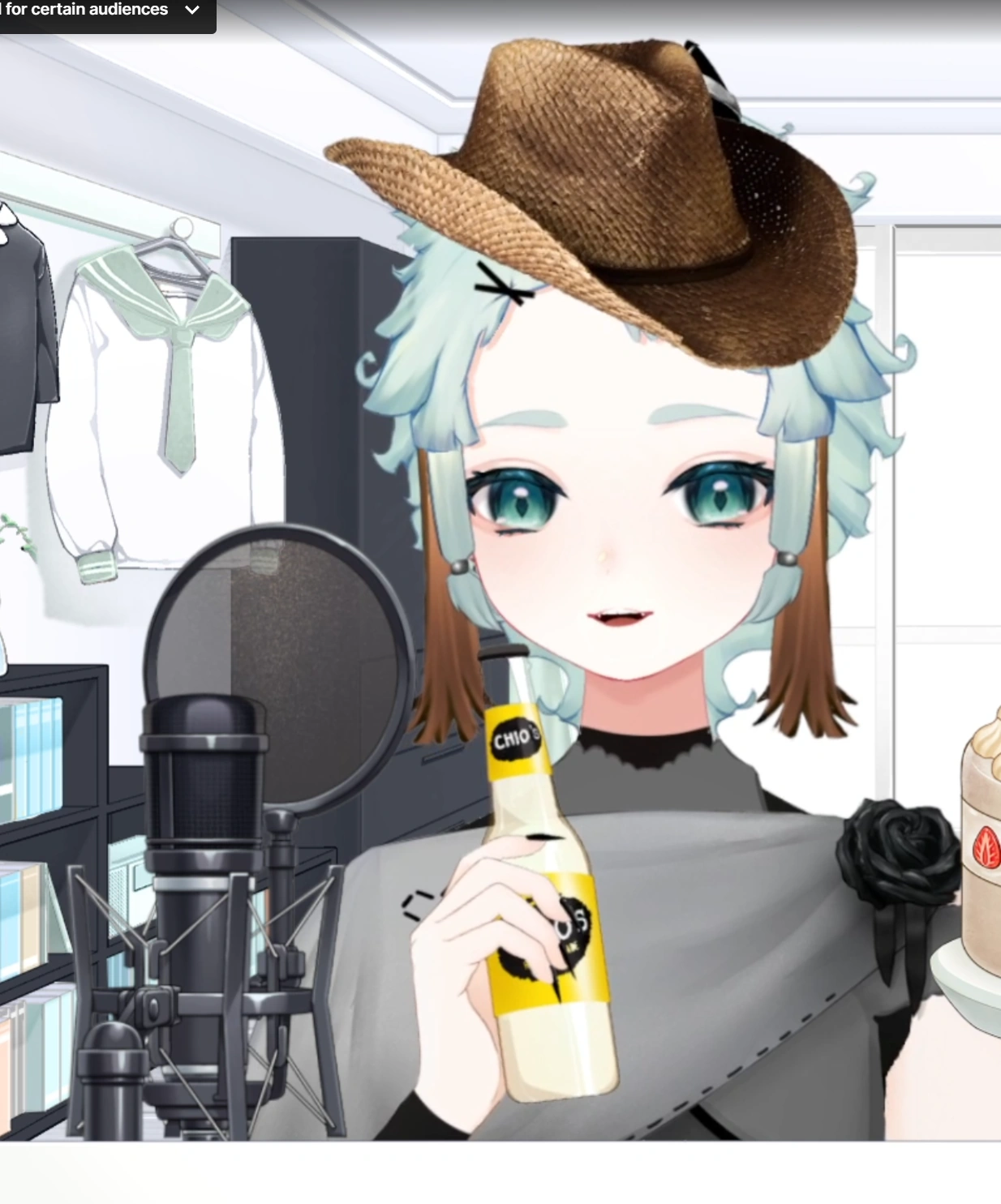 Chio celebrating their stream anniversary and birthday, March 2024
