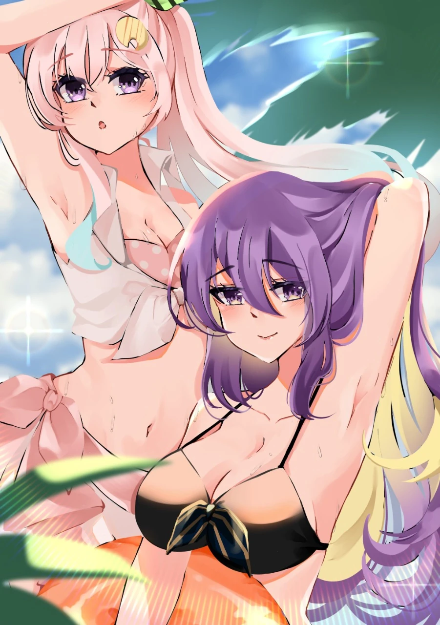 Iofi and Moona in Swimsuit