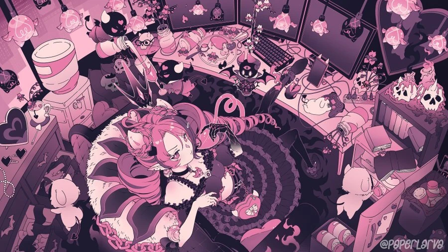 Ironmouse Brat Princess Desk Mat<br>by Scarlet