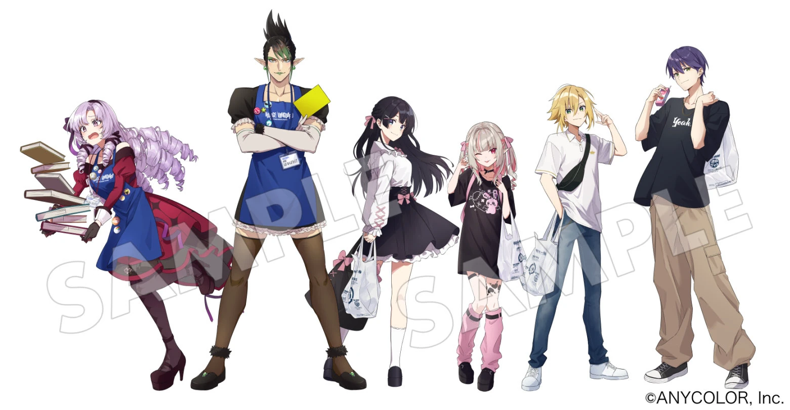 NIJISANJI Pop-up Store by Village Vanguard Illustration<br>by Taruniru