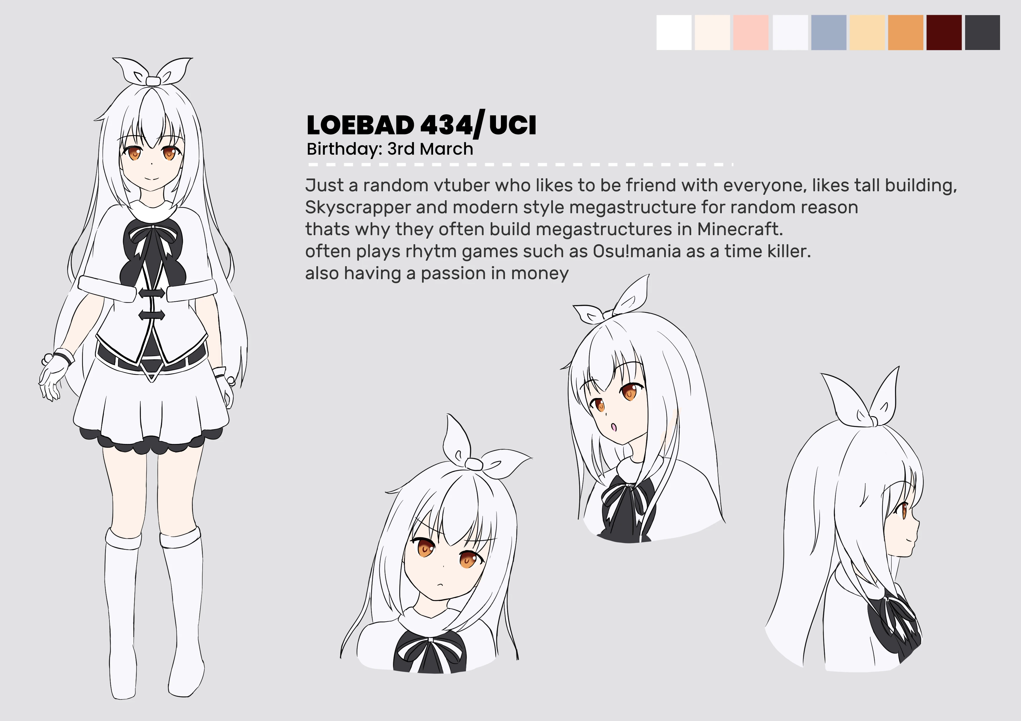 Official reference sheet