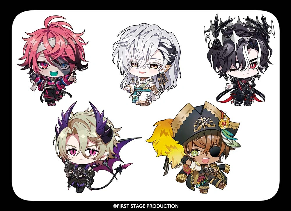 Avallum Half Anniversary Merch Chibi Illustration<br>by Mame Shinoda