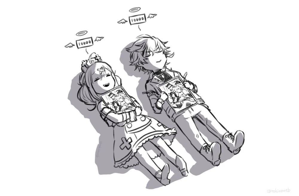 Fuwa Minato and Sukoya Kana<br>by Tokino Mitsuru