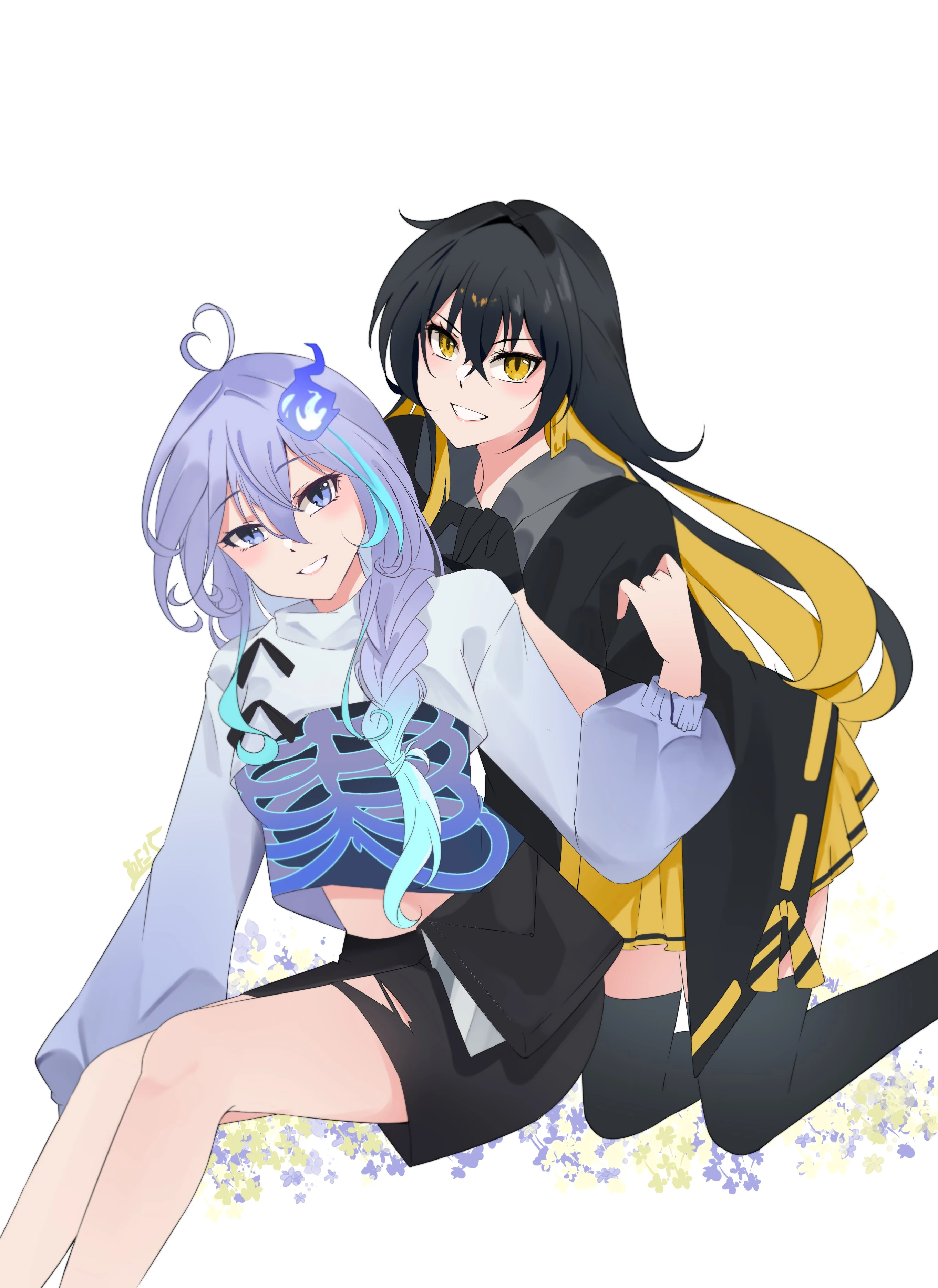 Genderbent Rio and Fuma