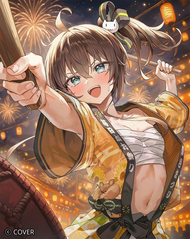 7th Anniversary Matsuri's Festival Happi and Checki-style Bromide Card<br>by MyungYi