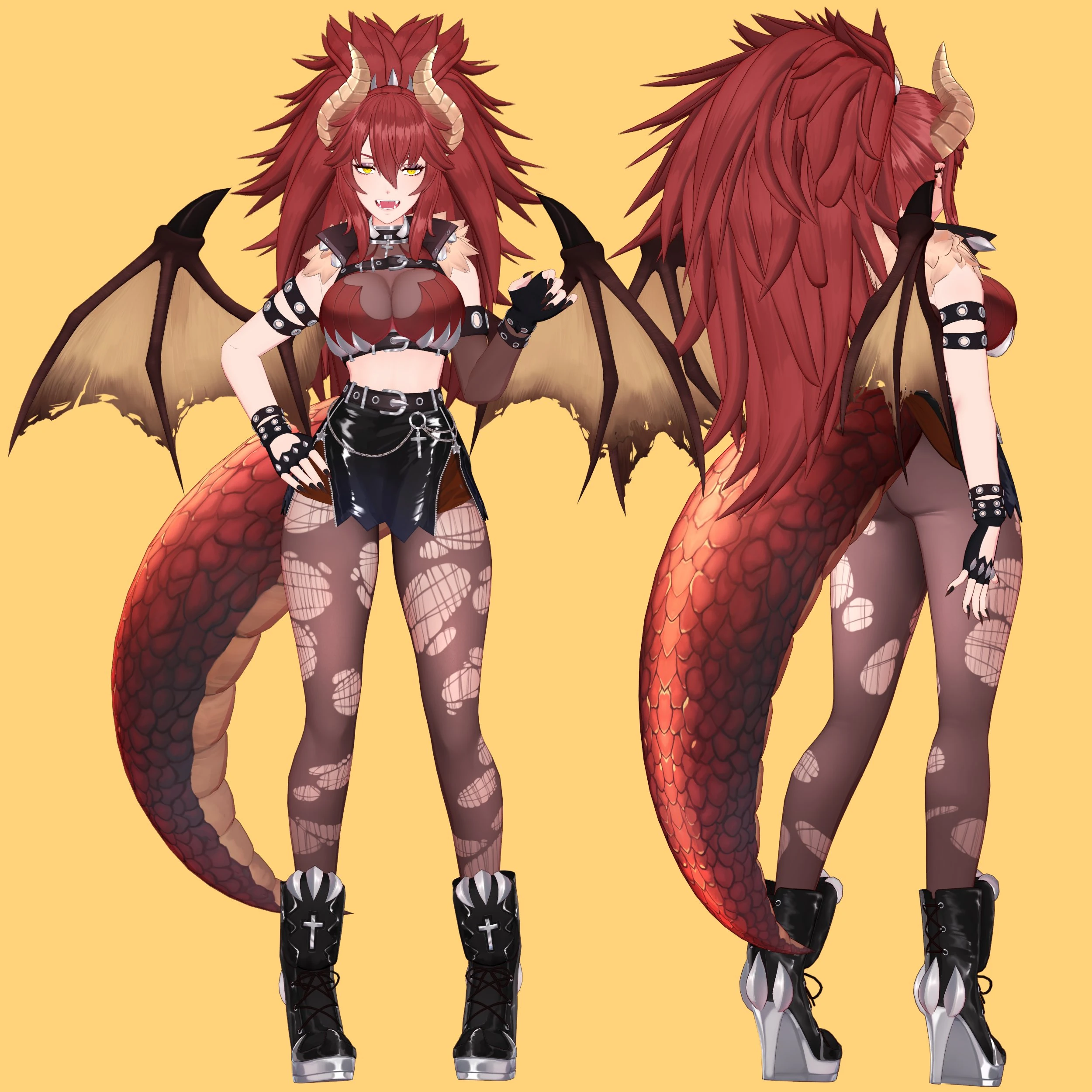 Updated Dragon Zentreya ref sheet by jjinomu