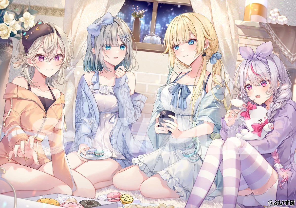 "VSPO! Winter Akiba Outing Plan!" From atré Akihabara Collab<br>by [https://twitter.com/taya_oco/status/1735621086782619970 TAYA]