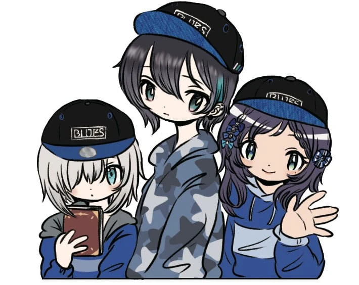 Blues' Baseball Cap designed and illustrated by Kae Tanaka