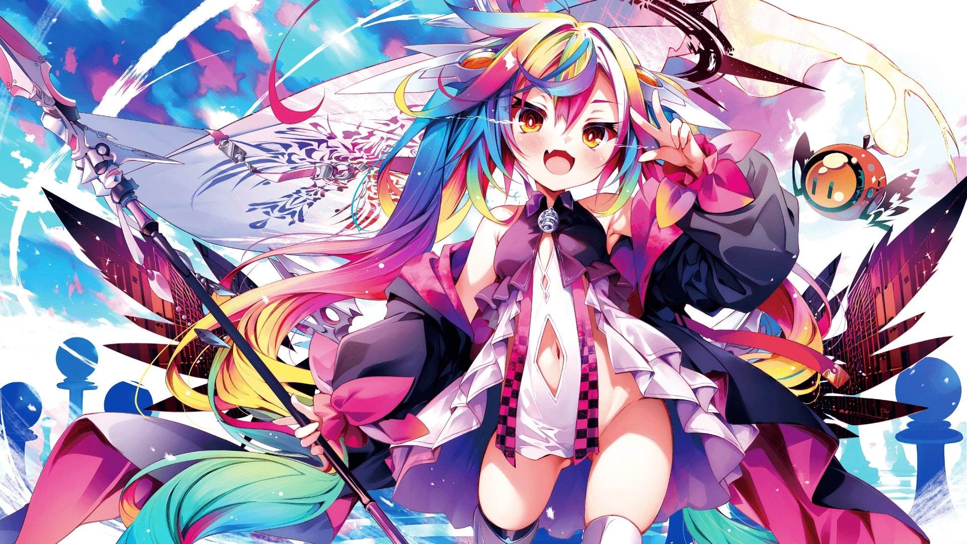 No Game No Life-like world background