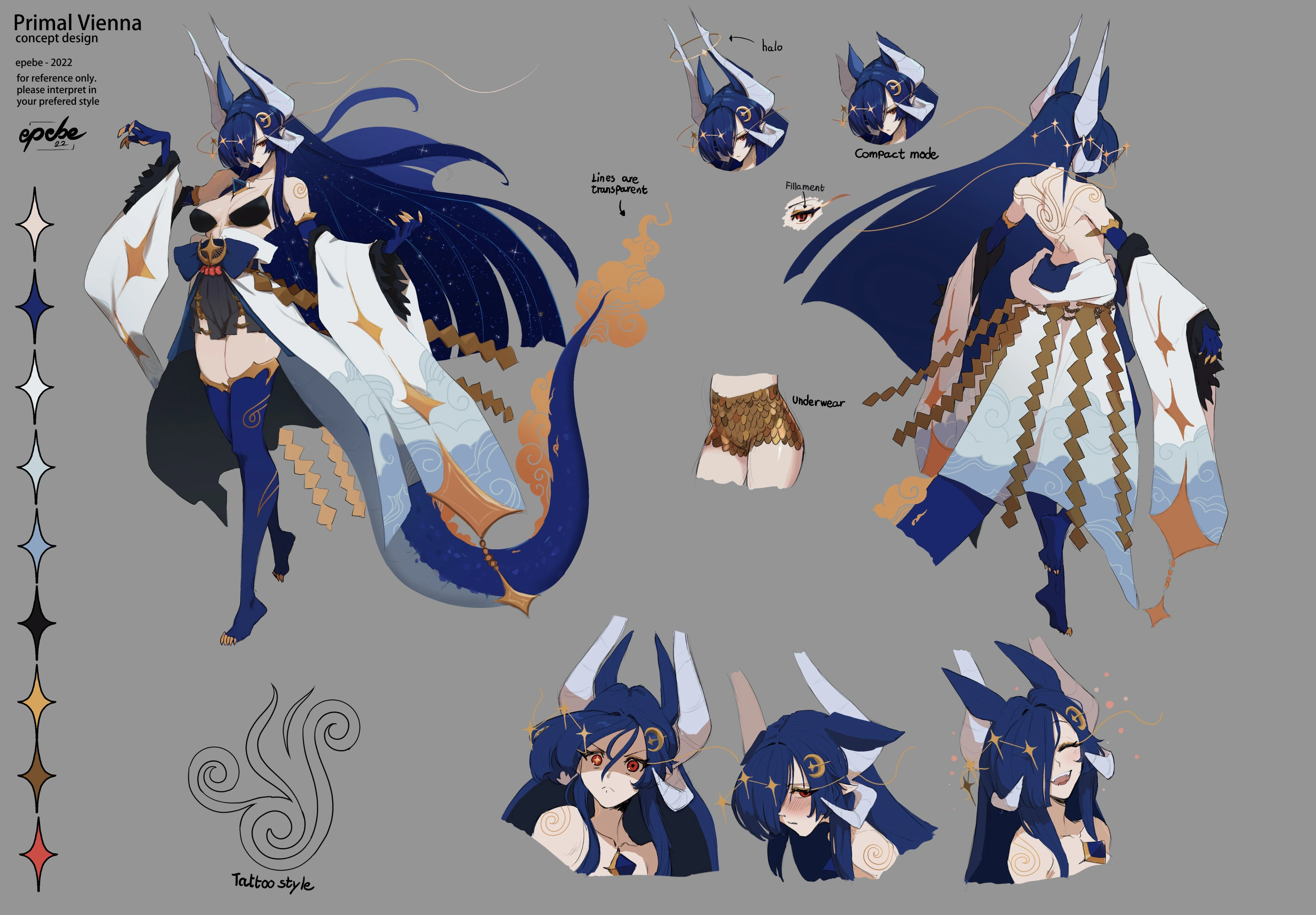 Primal Vienna Reference Sheet by Epebe