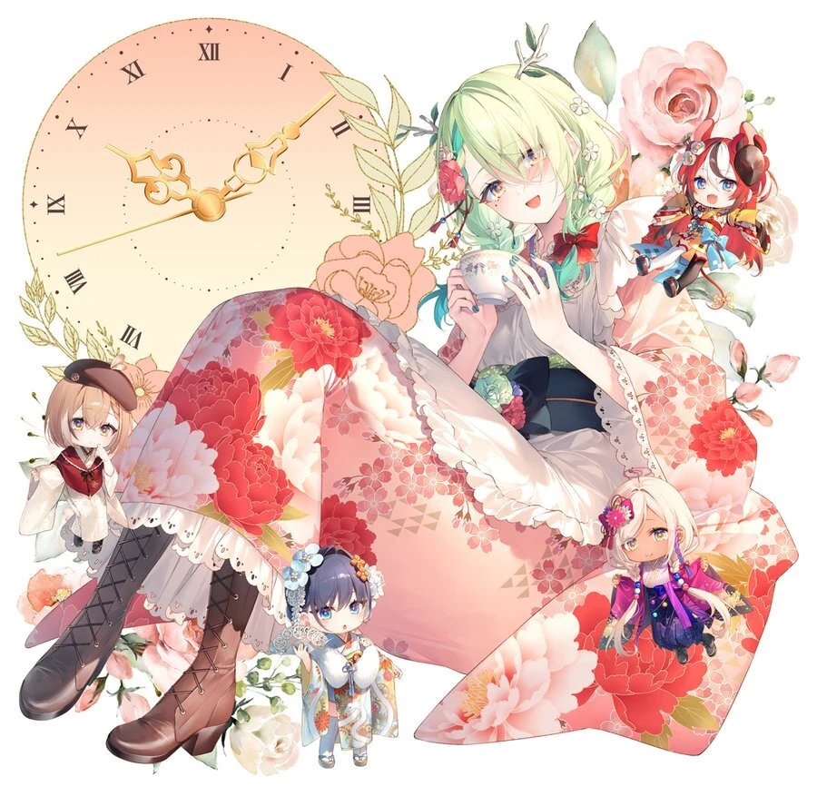 Winter Comiket 101 Acrylic Clock Illustration by Asagi Tōsaka
