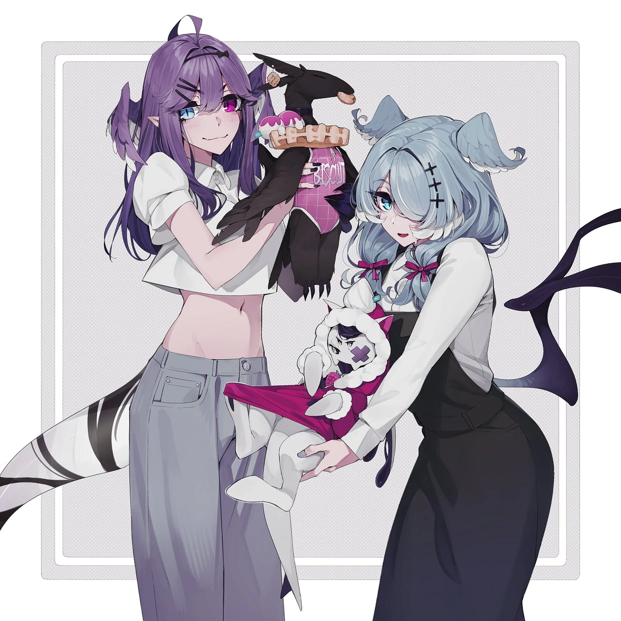 Elira and Selen with Mascots by Kamamesigogo Maru
