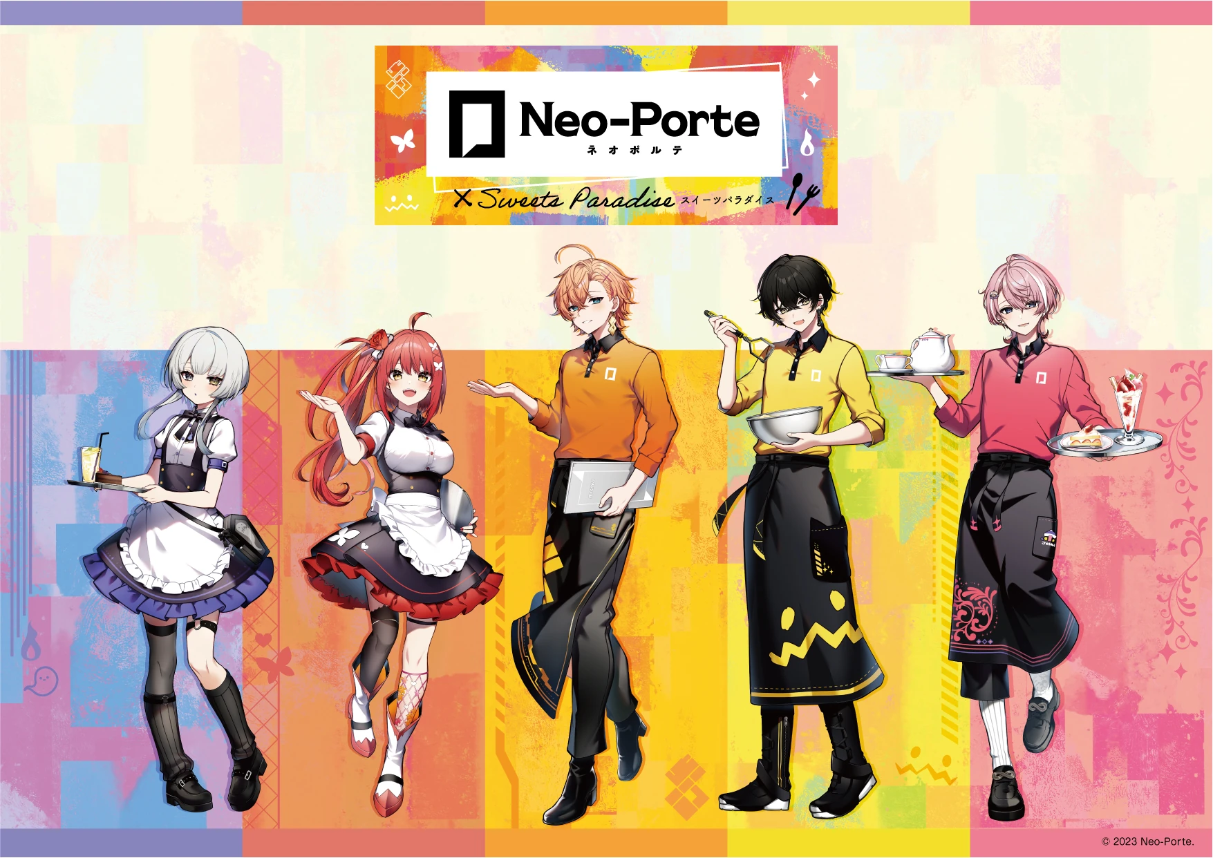 [https://www.sweets-paradise.jp/collaboration/neo-porte Neo-Porte x Sweet Paradise 2023] Illustration<br>by [https://twitter.com/Tokunaki_Nozomu Tokunaki Nozomu]