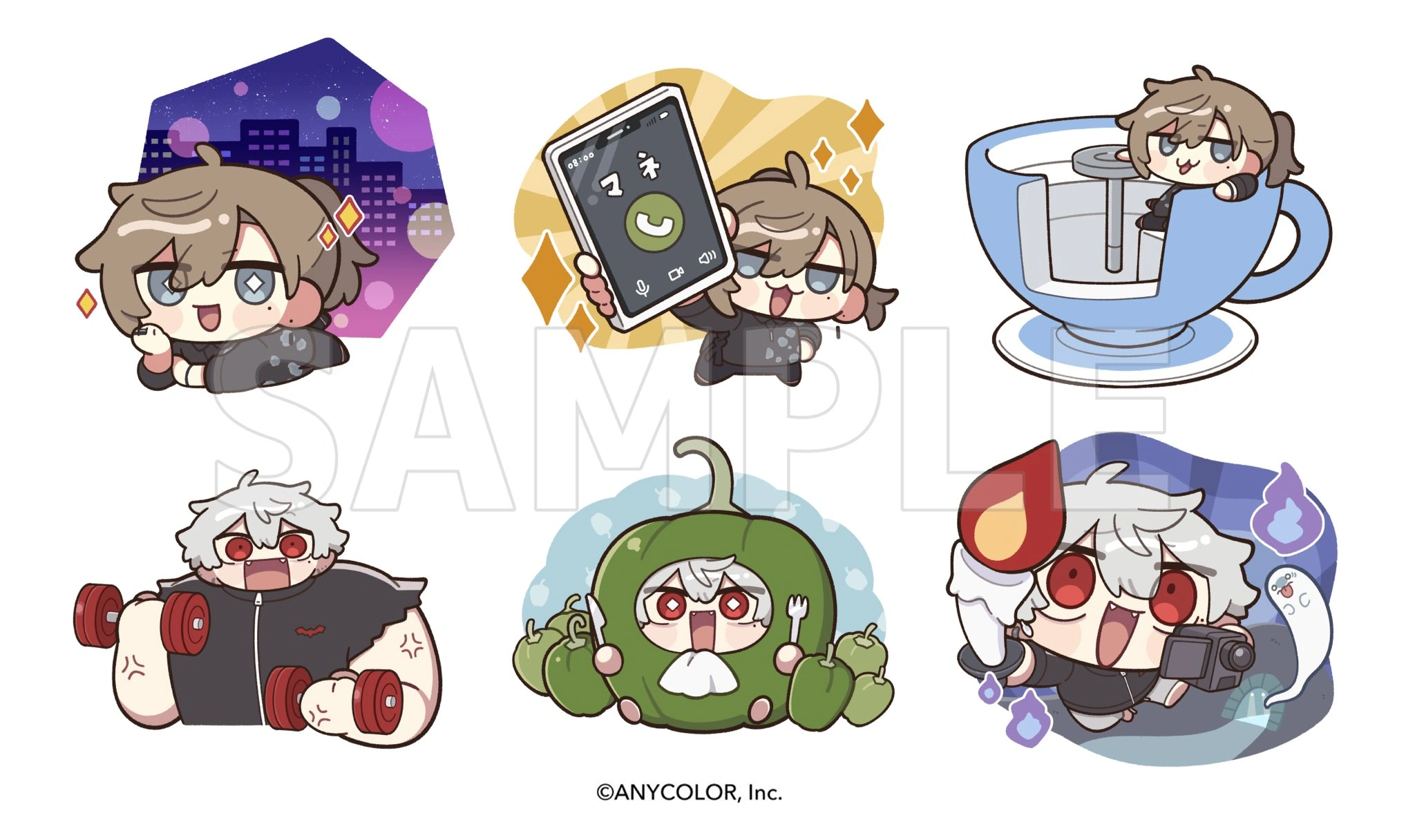 "ChroNoiR are doing something at Budokan" Goods SD Illustration by Suzuki