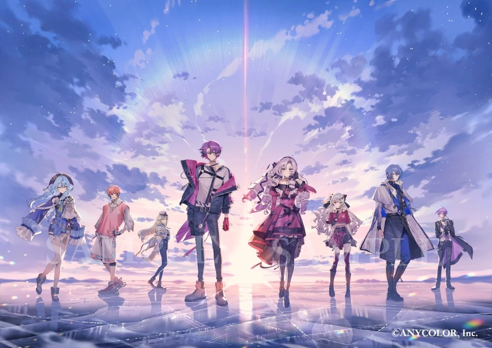 NIJISANJI COUNTDOWN LIVE "CROSSING TONES" Illustration<br>by Kuroda Eri
