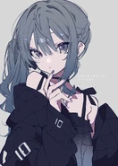 Hoshimachi Suisei x Lawson Holo Cookie Party Illustration by Kei Mochizuki.jpg (388 KB) Lawson's Holo Cookie Party Illustration by Kei Mochizuki