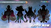 The character silhouettes for Wave 3's audition form