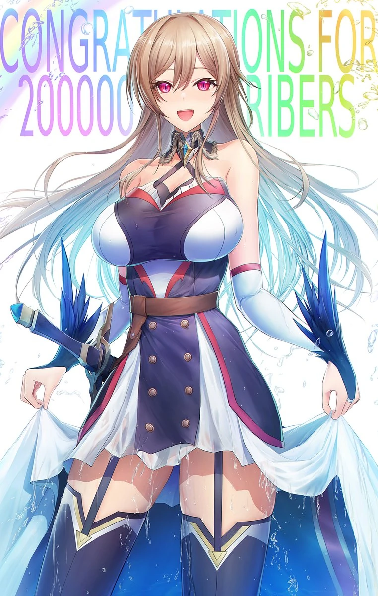 200,000 Subscribers Illustration<br>by Morichika Shuuto