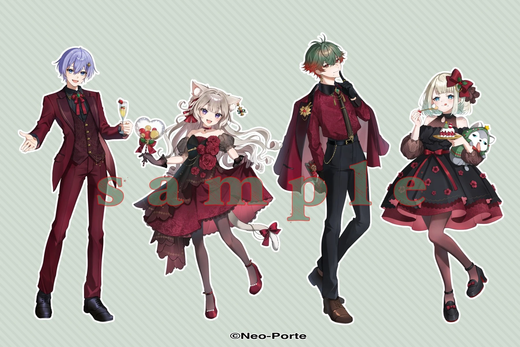 2024 Christmas Party Goods Illustration by [https://x.com/YNarukaY/status/1870085593113473206 Naruka]