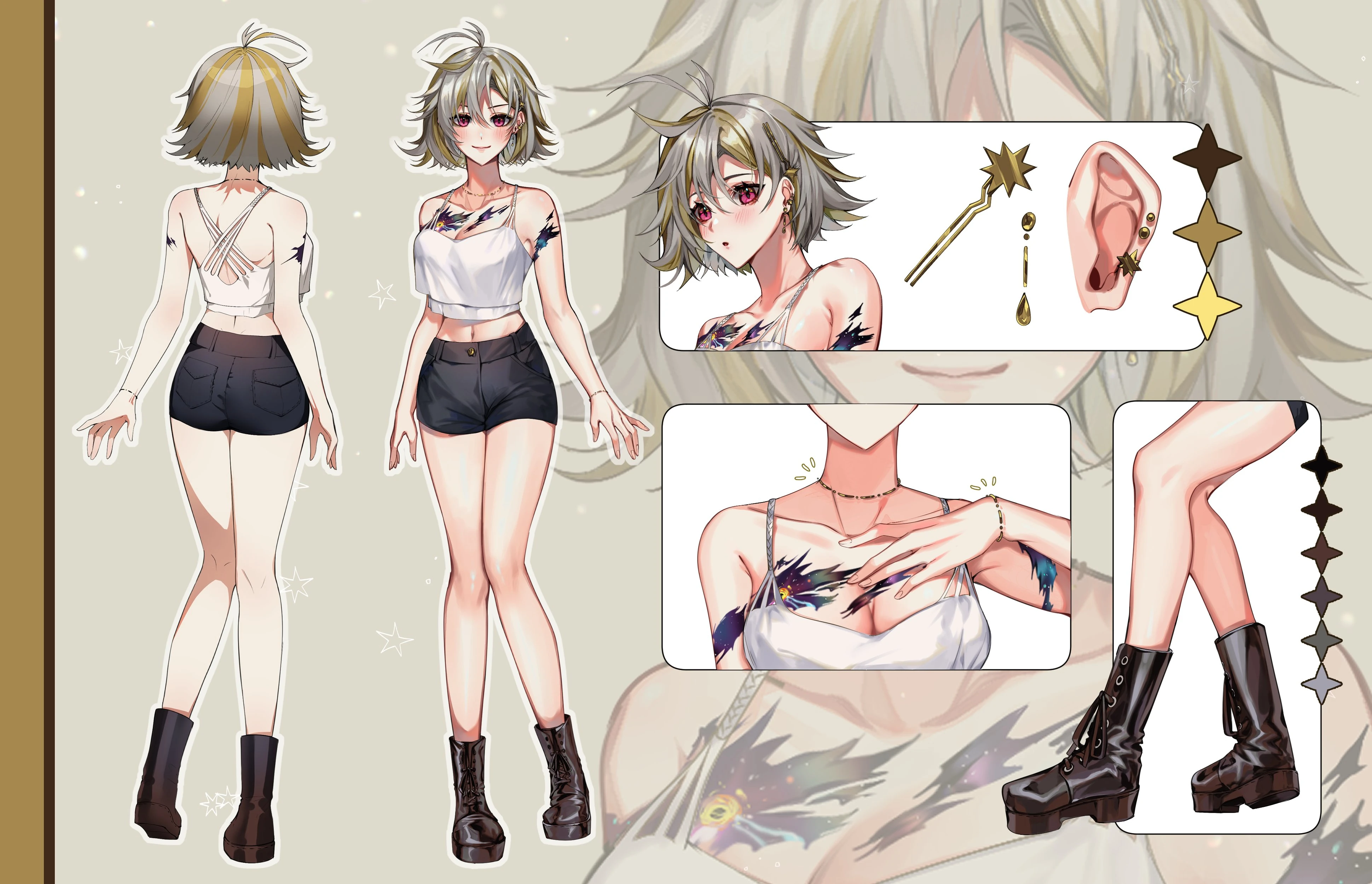 Casual Outfit Reference Sheet