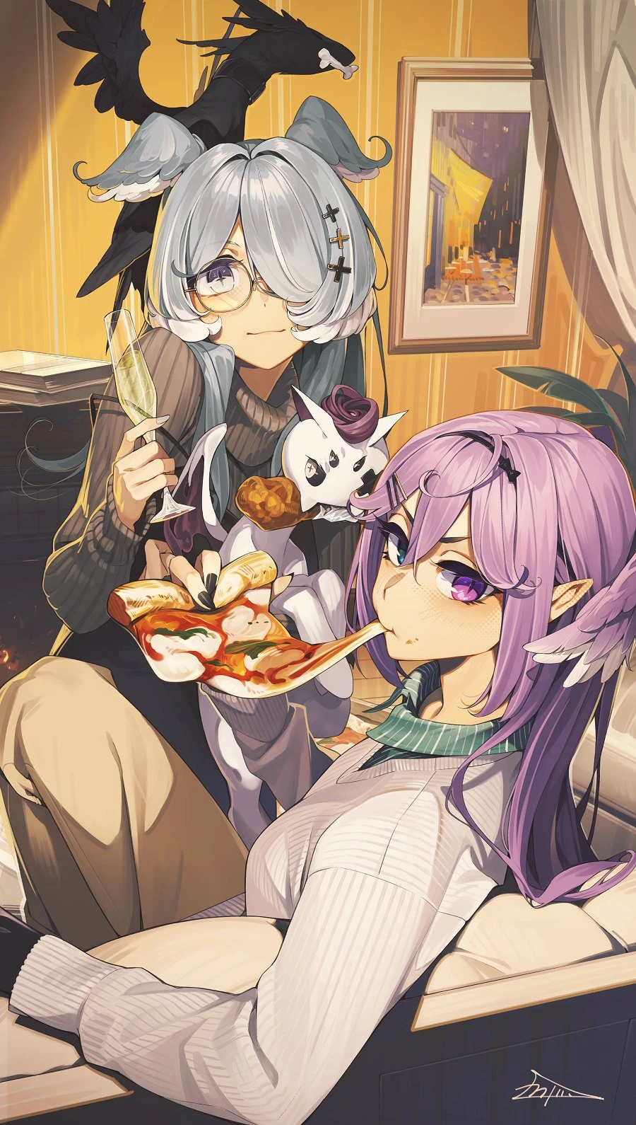 Elira and Selen Tatsuki by Kamamesigogo Maru
