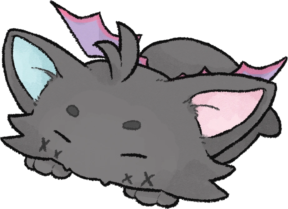 Penkoro's cute mascot Kororinpa drawn by @尾田, as soon when sleeping on Penkos head