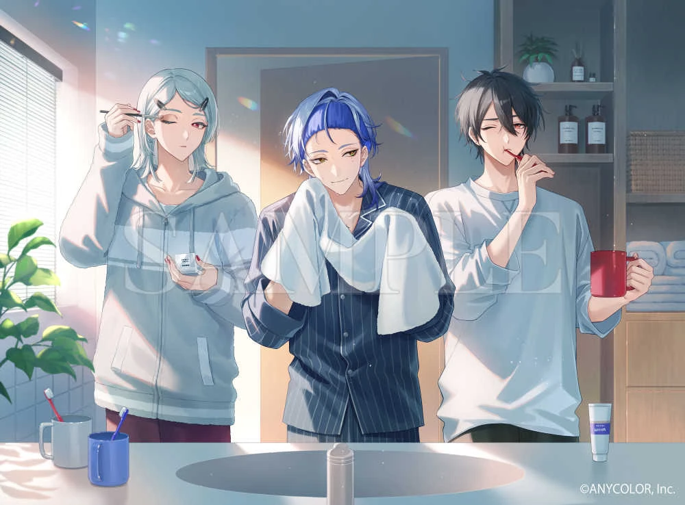 NIJISANJI x DMM Scratch<br>"Good morning"<br>Illustration by Amaichi Esora