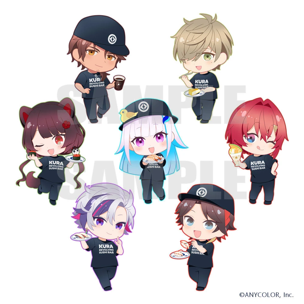 Kura Sushi Collaboration SD Illustration<br>by benico