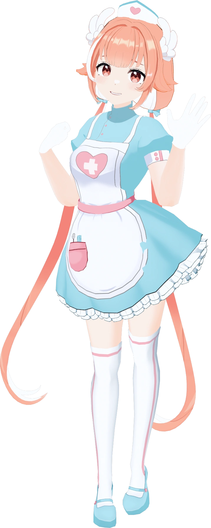 Nurse Low Poly 3D Model<br>(modelled by Alice Re)