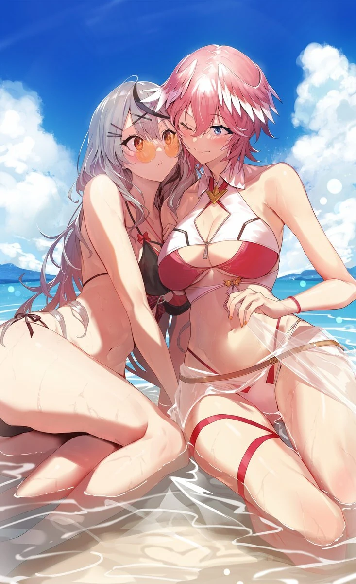 Lui and Chloe in Summer<br>by Kakage