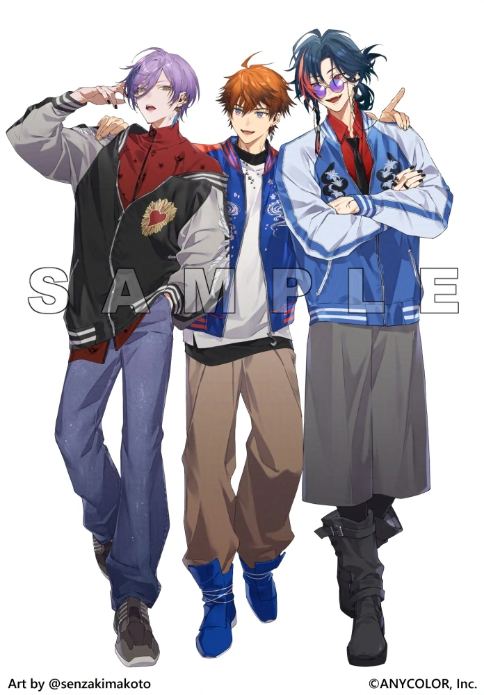 Nijisanji x Quick Japan Collaboration Illustration by Senzaki Makoto