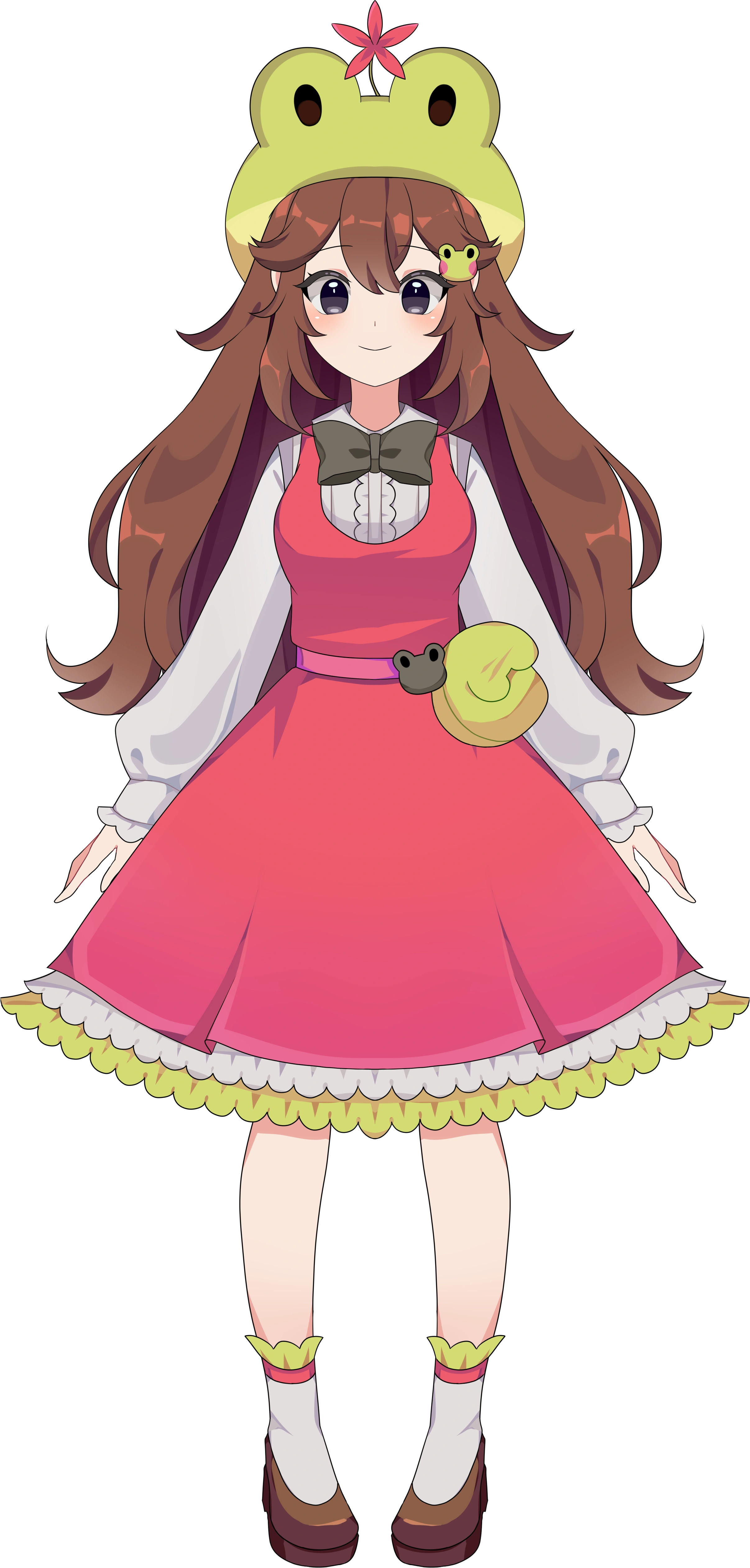"Original Outfit" Live2D model from her 01 September 2023 debut