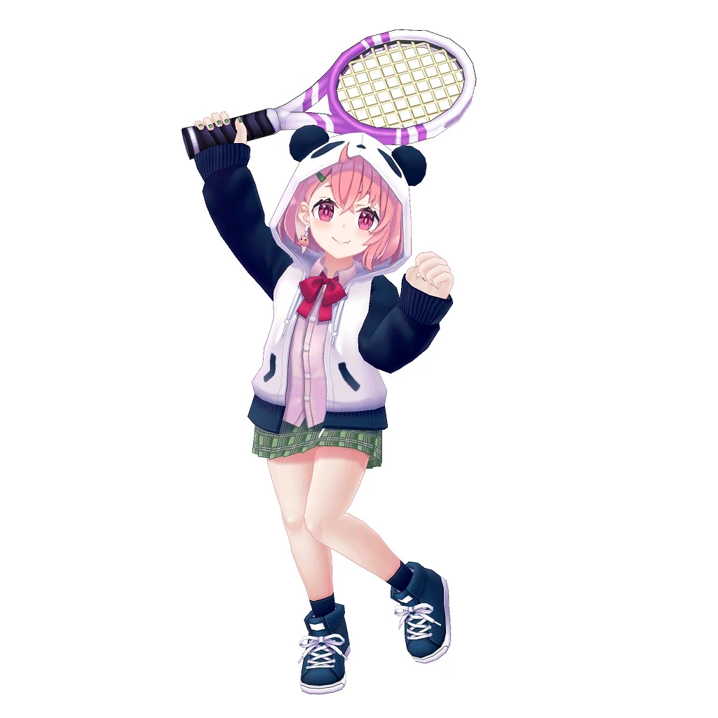 White Cat Tennis Render