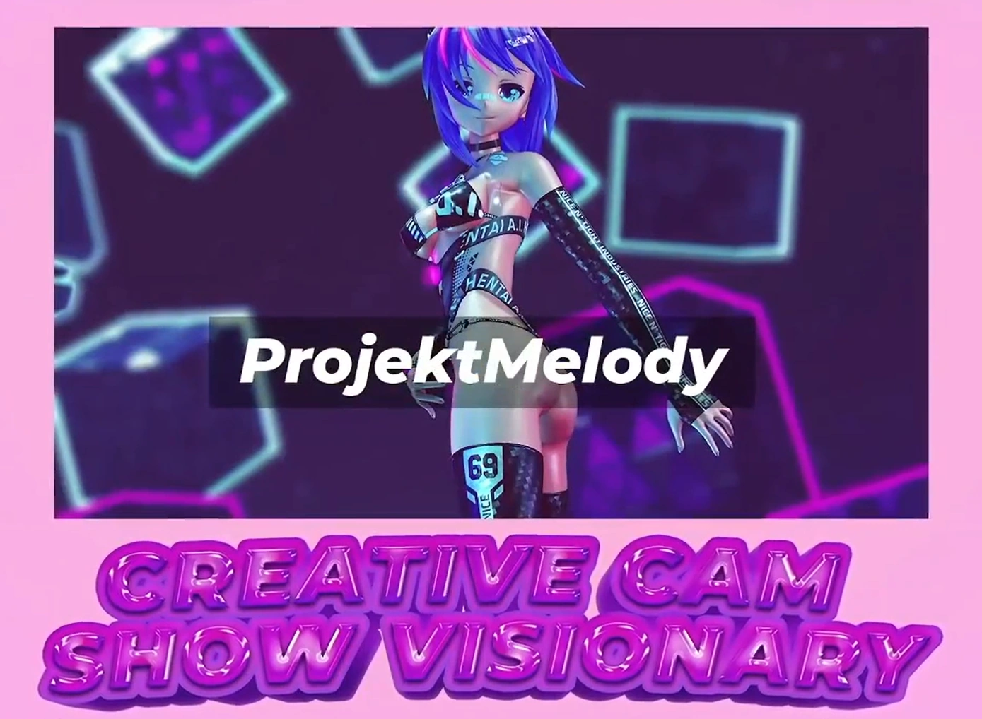 Projekt Melody winning Creative Cam Show Visionary award during the “Chaturbate 10th Anniversary Award”.