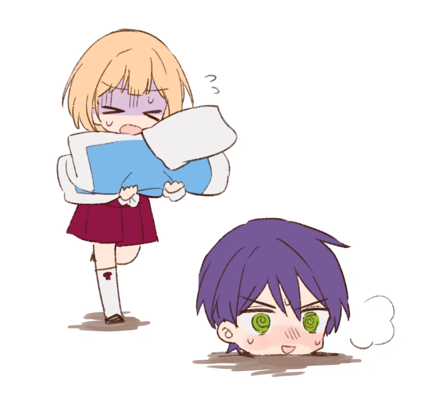 Suzuya Aki and Kenmochi Toya by Kuriyama